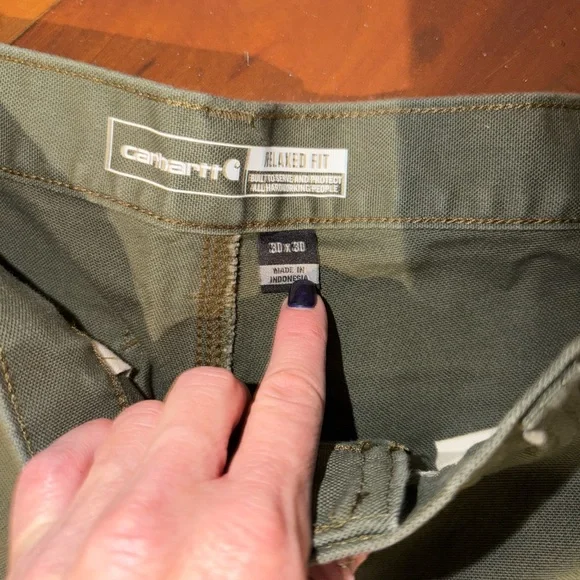 Carhartt Men's Cargo Pants - Black, Gray, and Green - Picture 3 of 6